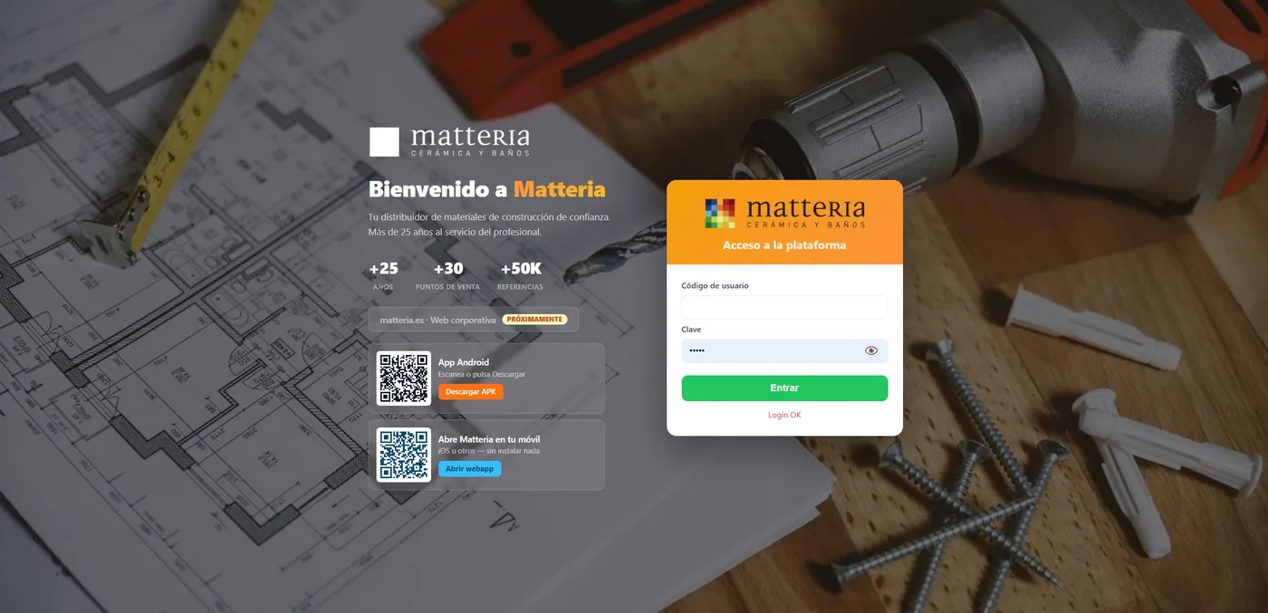 Acceso a la plataforma con la marca del cliente