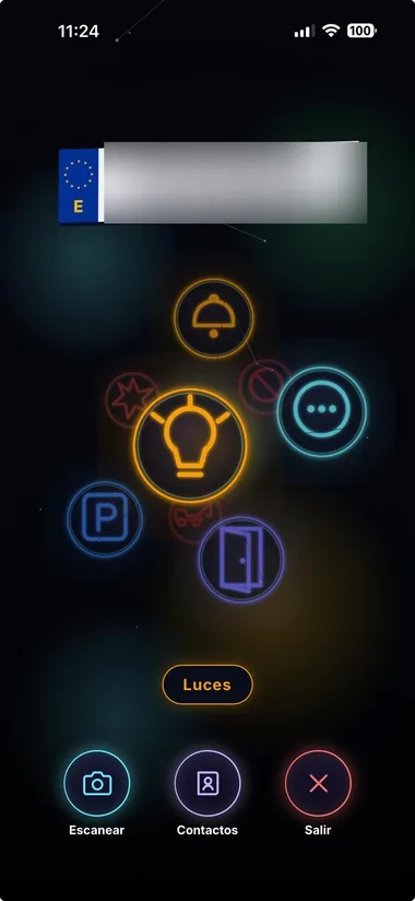 Pantalla de avisos rápidos a una matrícula