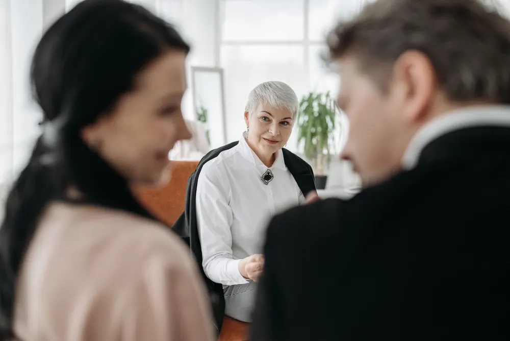 Reunión de trabajo con un cliente