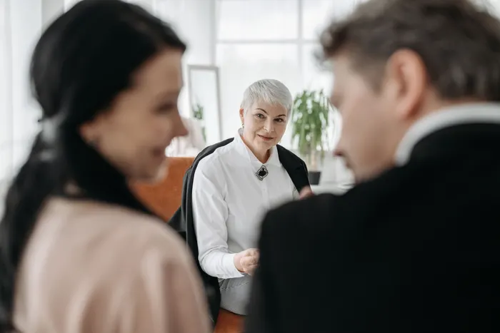Reunión de trabajo con un cliente